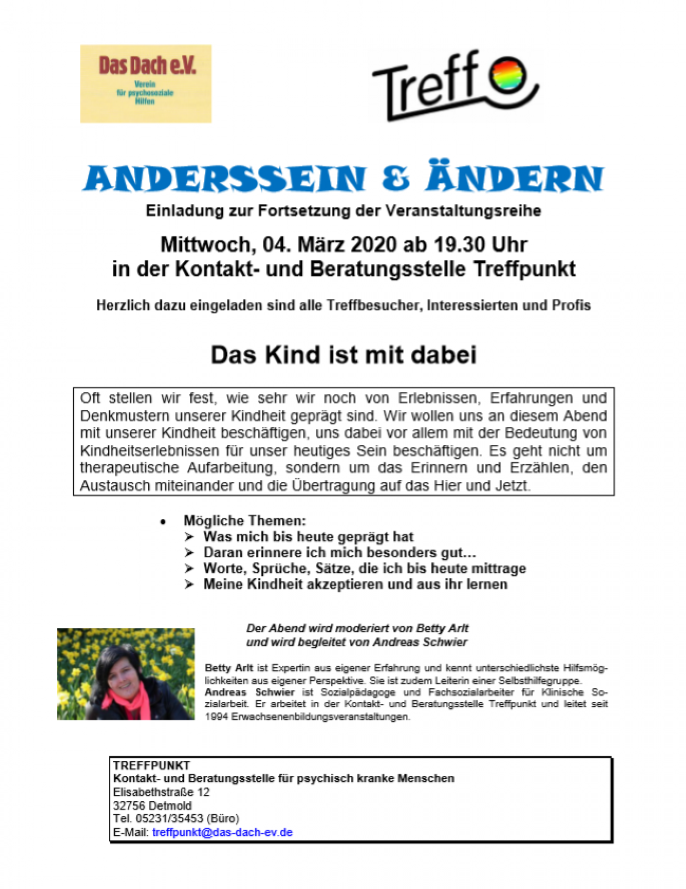 Anderssein & Ändern am 4. März 2020 